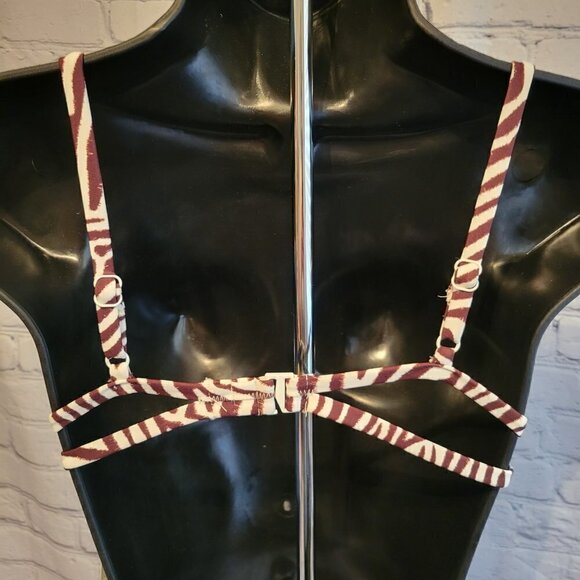 Sundazed Layla Zebra-Print Strappy-Back Bikini Top - Picture 4 of 5